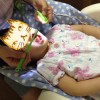 歯科検診ごっこ遊び+仕上げ磨き