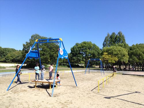 深北緑地・恐竜広場・ターザンロープ