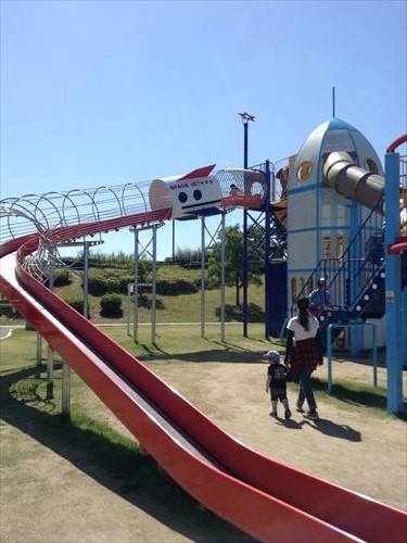 深北緑地・ロケット広場・ロング滑り台