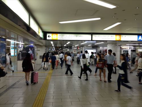 JR難波駅から南海なんば駅に行く方法