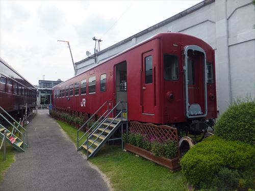 梅小路蒸気機関車館・電車内に入ることが出来る