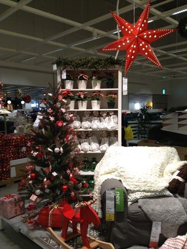 IKEAクリスマスお部屋の飾りつけ