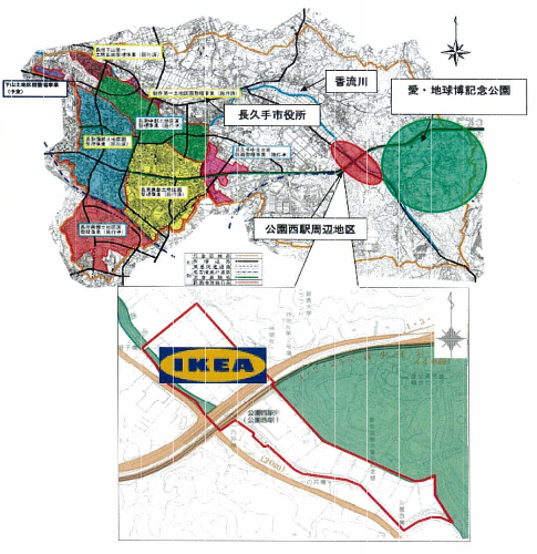 IKEA長久手周辺地図