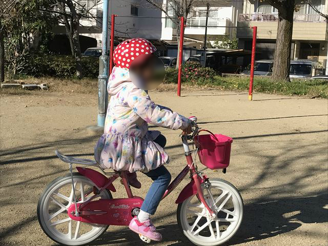 子供が自転車に乗れるようになった