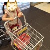 スーパーのお手伝いカート