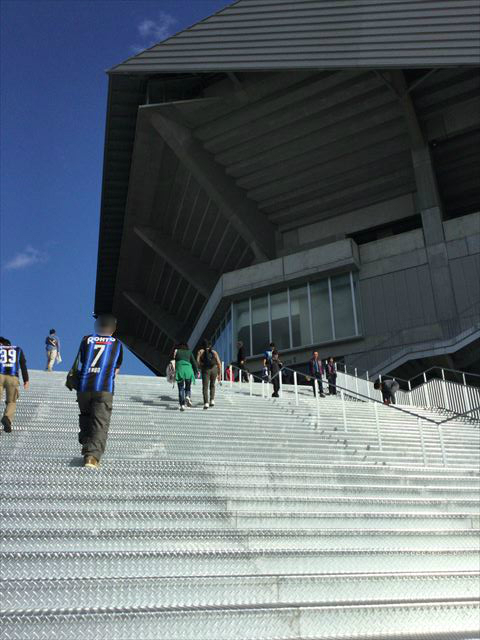 ガンバ大阪「パナソニックスタジアム吹田」を見学