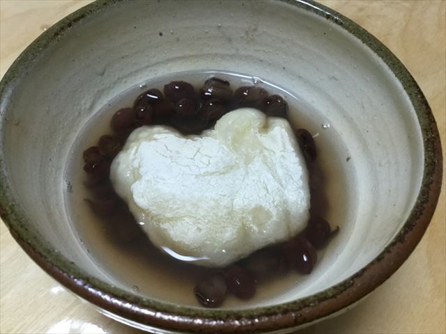 ハシモト「ゆであずき」の缶詰でぜんざいを作ったぜんざい