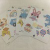 アクアビーズのイラストシート4枚