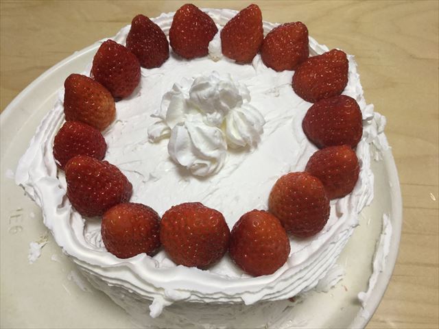 ケーキが完成