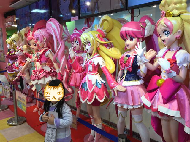 「プリキュアプリティストア」大阪本店、プリキュアオールスターズの等身大人形