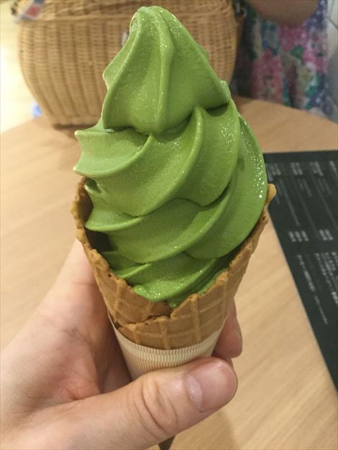 紀伊茶屋の抹茶ソフトクリーム