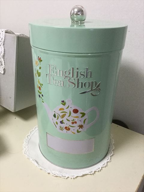 阪急うめだ本店「英国フェア2017」English Tea Shopライトグリーン缶