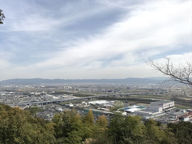 天王山登山「旗立松展望台」から見える景色