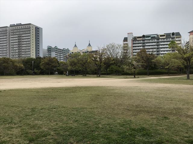 六甲アイランド「向洋西公園」芝生広場