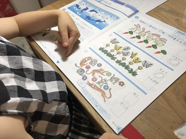 小学ポピー算数を学習している様子