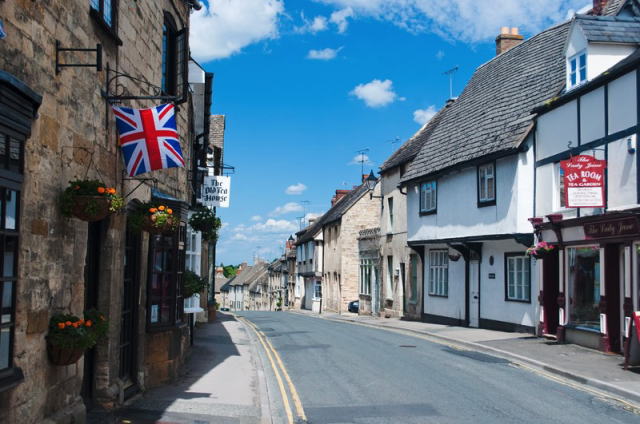 イギリスの田舎の街並み