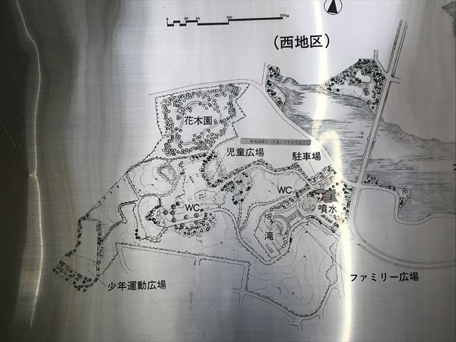 大渕池公園西地区の案内地図