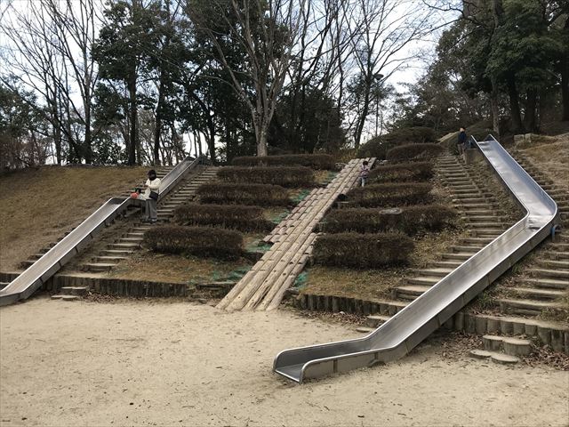 大渕池公園西地区・ロング滑り台