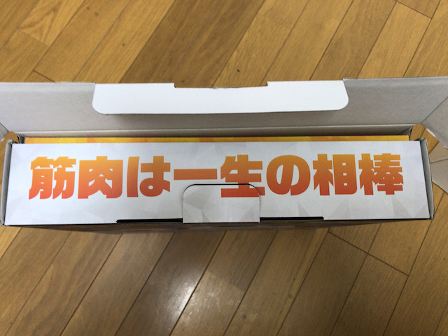 「リングフィットアドベンチャー」のパッケージに書かれている「筋肉は一生の相棒」の文字