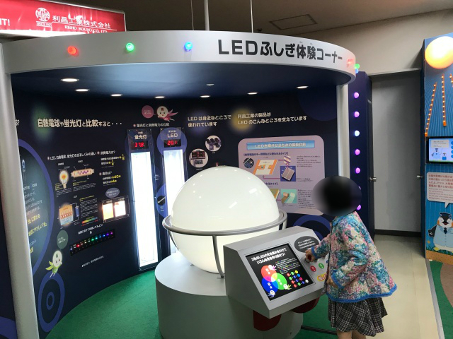 大阪科学技術館「利昌工業のLEDエリア」