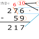 繰り下がりの引き算の解き方2-2
