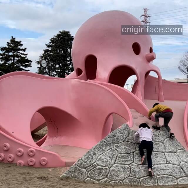 大泉緑地の大型遊具公園②「海遊ランド」たこ