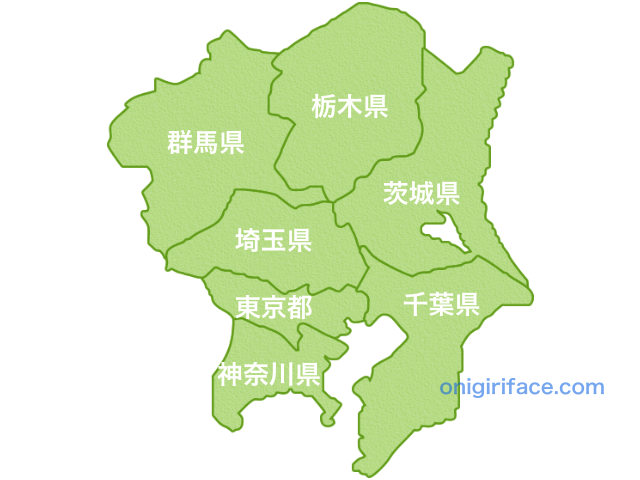 関東地方の地図