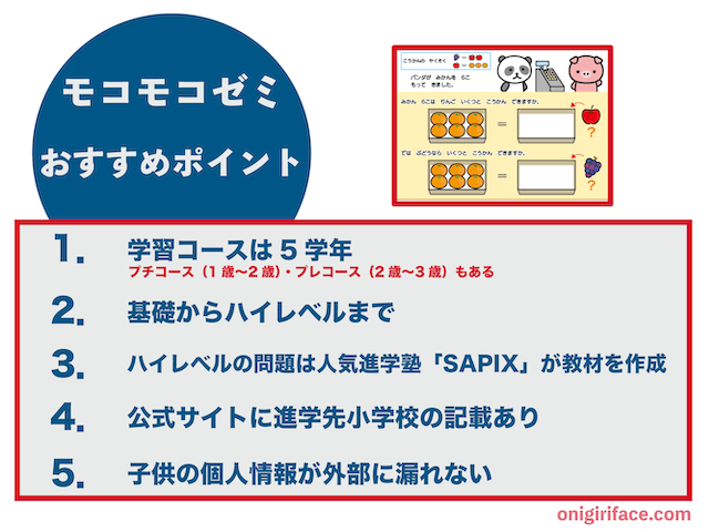 幼児通信教育「モコモコゼミ」のおすすめポイント5つ