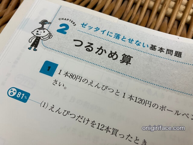 つるかめ算が載っている問題集